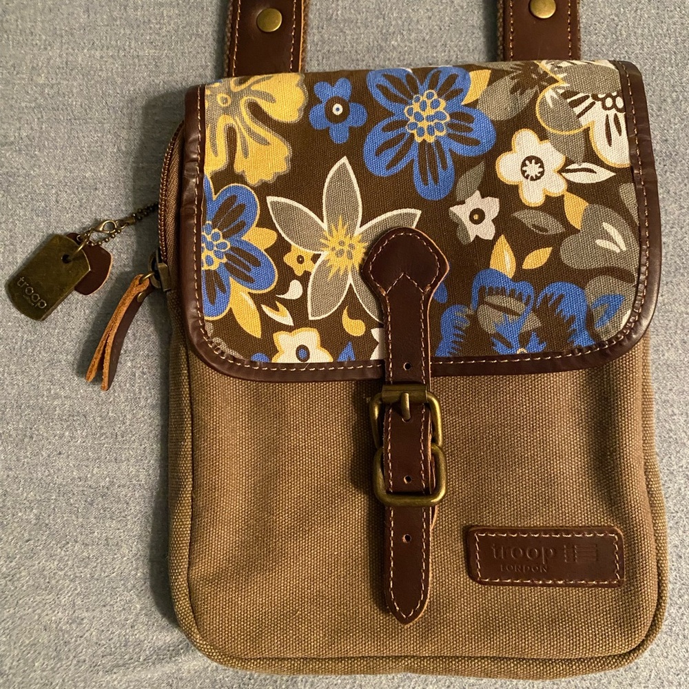 Troop Floral Canvas Crossbody Bag
